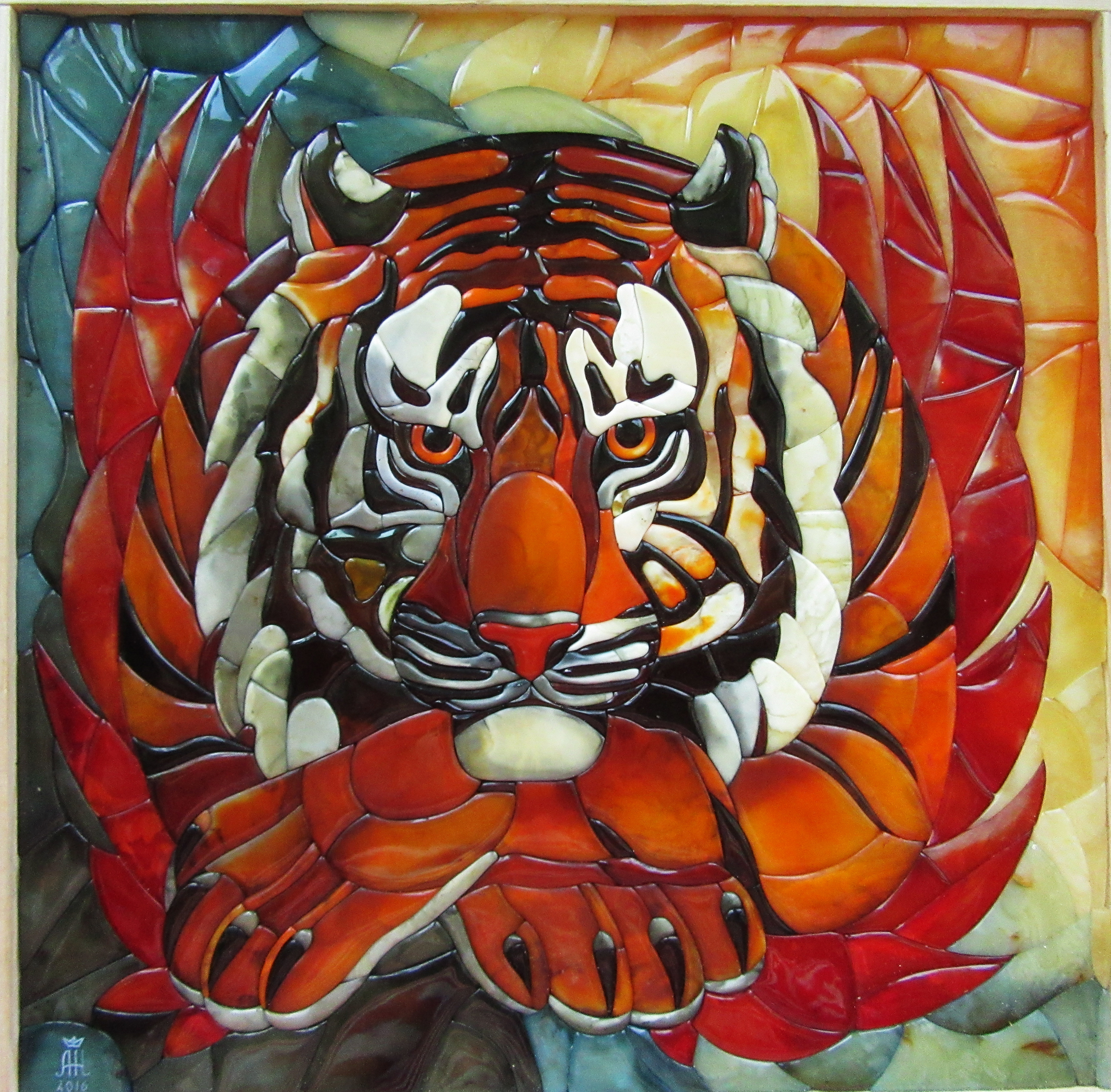 Озеров мозаика Янтарная тигры