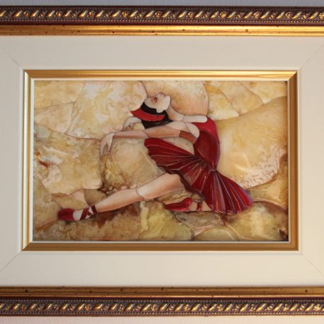 Мозаика из янтаря балерина